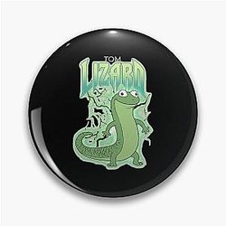 Tom Lizard Hoppers Portrait Pin