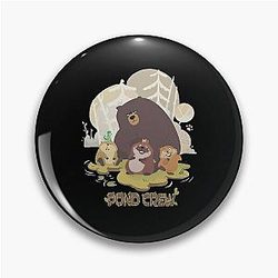 Tom Lizard Funny Pond Crew Hopper Beaver Pin