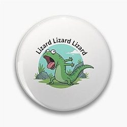 Tom Lizard Funny Lizard Meme Pin