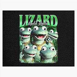 Funny Tom Lizard Cartoon Character Retro Cute Lizard Jigsaw Puzzle