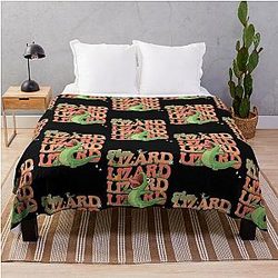 Hoppers Tom Lizard Anime Style Art Throw Blanket