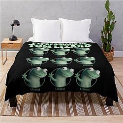 Expressions of Tom Lizard throw blanket
