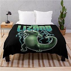 Tom Lizard Retro Cartoon Throw Blanket