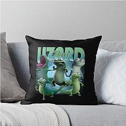 Tom Lizard Hoppers Vintage Throw Pillow
