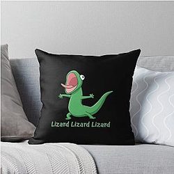 Tom Lizard Funny Meme Movie Hoppers Throw Pillow