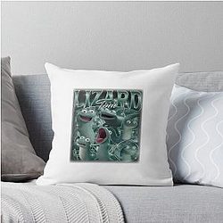 Tom Lizard Portrait Mabel Tanaka Ellen Bear Throw Pillow