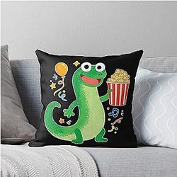 Tom Lizard Throw Pillow