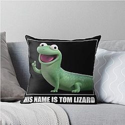 His name is Hoppers Tom Lizard 3D Throw Pillow