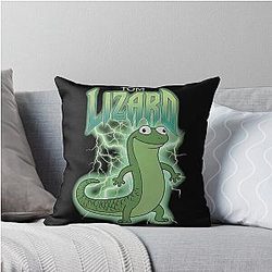Tom Lizard Throw Pillow
