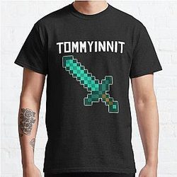 TommyInnit T-Shirts – Tommyinnit Sword Art Classic T-Shirt