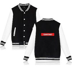 TommyInnit Jackets - Tommyinnit Frames Name Fleece Baseball Jacket