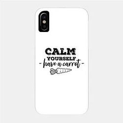 TommyInnit Cases - Have a carrot calm yourself Tommyinnit Quote (black) Poster TP2409