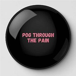 TommyInnit Pins - Pog Through The Pain Black Pink Pin