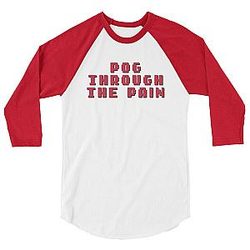 TommyInnit Sweatshirts - Tommyinnit Pog through the pain Raglan Shirt