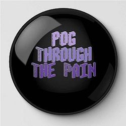 TommyInnit Pins - Pog Through The Pain Purple Pin