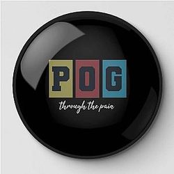 TommyInnit Pins - Pog Through The Pain Triple Color Pin