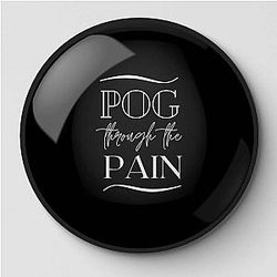 TommyInnit Pins - Pog Through The Pain Font Quote Pin
