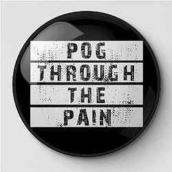 TommyInnit Pins - Pog Through The Pain Music Wood Pin