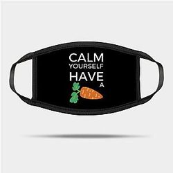 TommyInnit Face Masks - Tommyinnit Calm yourself have a carrot Mask TP2409