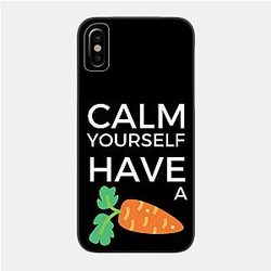 TommyInnit Cases - Tommyinnit Calm yourself have a carrot Phone Case TP2409