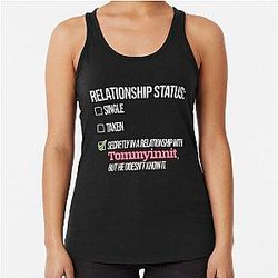 TommyInnit Tank Tops - Relationship with Tommyinnit Racerback Tank Top RB2805