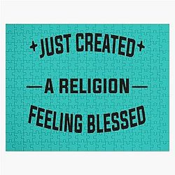 TommyInnit Puzzles - Just Created a Religion Feeling Blessed | Tommyinnit V2 Jigsaw Puzzle RB2805