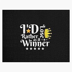 TommyInnit Puzzles - I'd Rather Lose as a Winner Than Win as a Loser - TommyInnit quote Jigsaw Puzzle RB2805