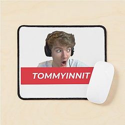 TommyInnit Mouse Pads - TommyInnit Tee 01 Printed Mouse Pad