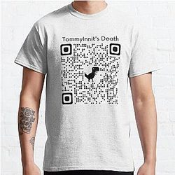 TommyInnit T-Shirts - TommyInnit death stream qr code Classic T-Shirt RB2805