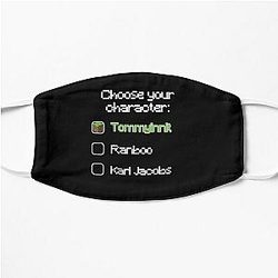 TommyInnit Face Masks - Choose your character - Tommyinnit (2) Flat Mask RB2805