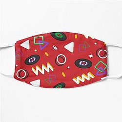 TommyInnit Face Masks - Tommyinnit inspired bowling alley carpet Flat Mask RB2805