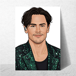 Tom Sandoval Mustache Signature look Tom Sandoval Posters