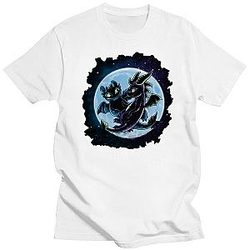 Toothless Dragon Playground Flying Moon T-shirts