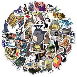 50pcs Stickers Anime My Neighbor Totoro Spirited Away Stickers