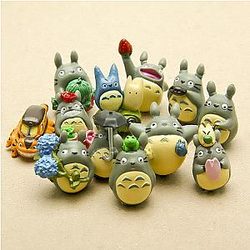 12pcs/Set Studio Ghibli Totoro Mini Resin Action Figures Dolls