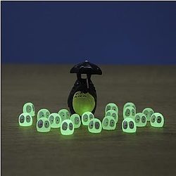 10pcs Totoro Dust Elf Glowing Miniature Ornament