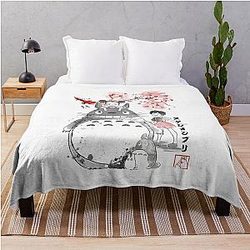 Totoro Blanket - my great nighbor totoro  Throw Blanket RB2607