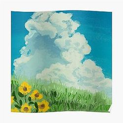 Totoro Posters - sunflower scene my neighbor totoro Poster RB2607