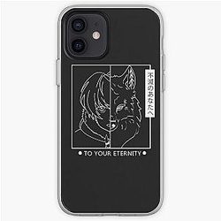 To Your Eternity Cases - Fushi and Joan Black iPhone Soft Case
