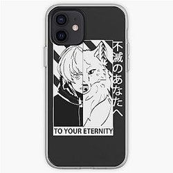 To Your Eternity Cases - Fushi and Joan Black II iPhone Soft Case