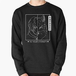 To Your Eternity Sweatshirts - Fushi and Joan Black Pullover Sweatshirt