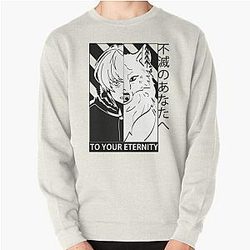 To Your Eternity Sweatshirts - Fushi and Joan Black &amp; White Pullover Sweatshirt