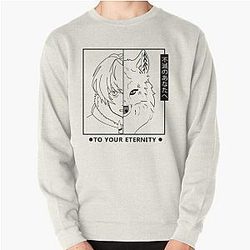 To Your Eternity Sweatshirts - Fushi and Joan White Pullover Sweatshirt