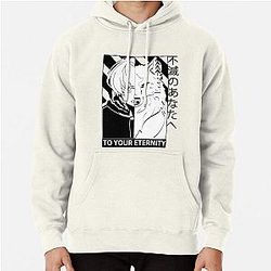 To Your Eternity Hoodies - Fushi and Joan Black &amp; White Pullover Hoodie