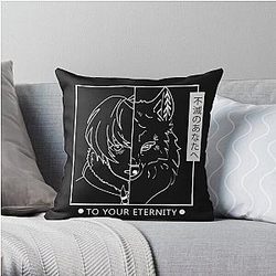 To Your Eternity Pillows - Fushi and Joan Throw Pillow