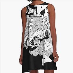Initial D like Trackmania car A-Line Dress