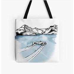 Trackmania - Arctic Lake Slide All Over Print Tote Bag