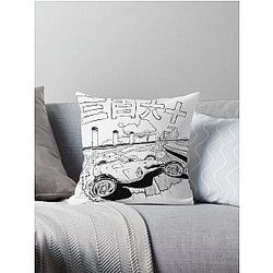 Trackmania 360 Ice-slide  Throw Pillow