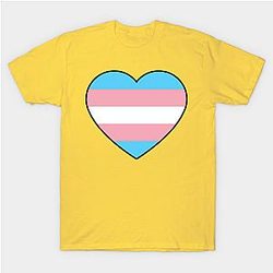 Trans Flag T-Shirts - Transgender Heart T-shirt TP0812