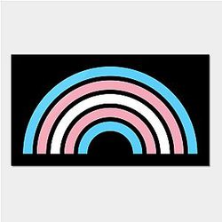 Trans Flag Posters - Gay Pride LGBTQ Transgender Rainbow Stripe 2018 Poster TP0812